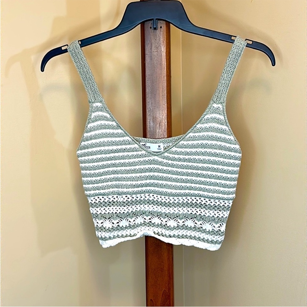 Hollister Green Knit Top Medium